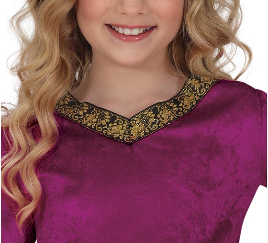 Fato de princesa medieval para meninas-B Fato de princesa medieval para meninas-B