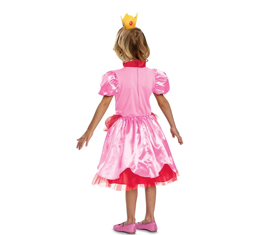 Peach Super Mario Nintendo Costume for Girls-B