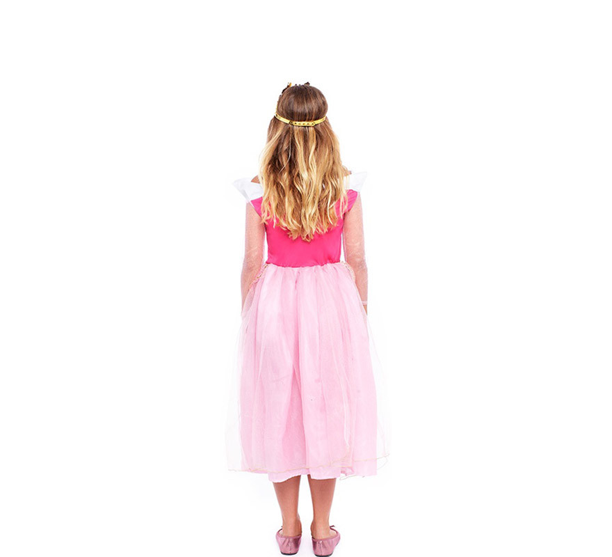 Costume da principessa rosa delle fiabe per bambina-B