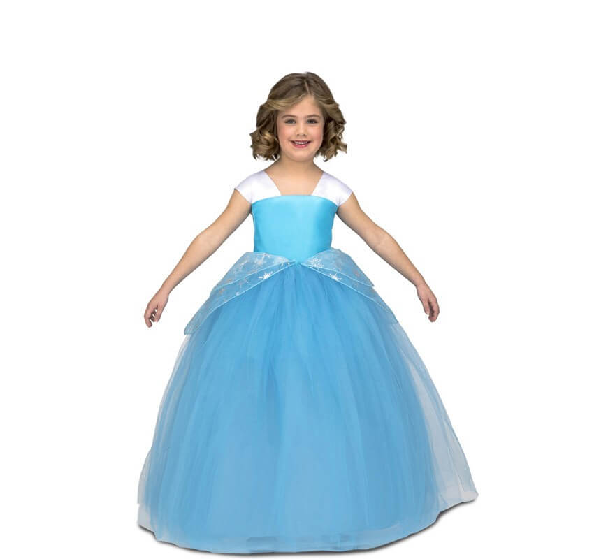 Costume da Principessa azzurro per bambina-B