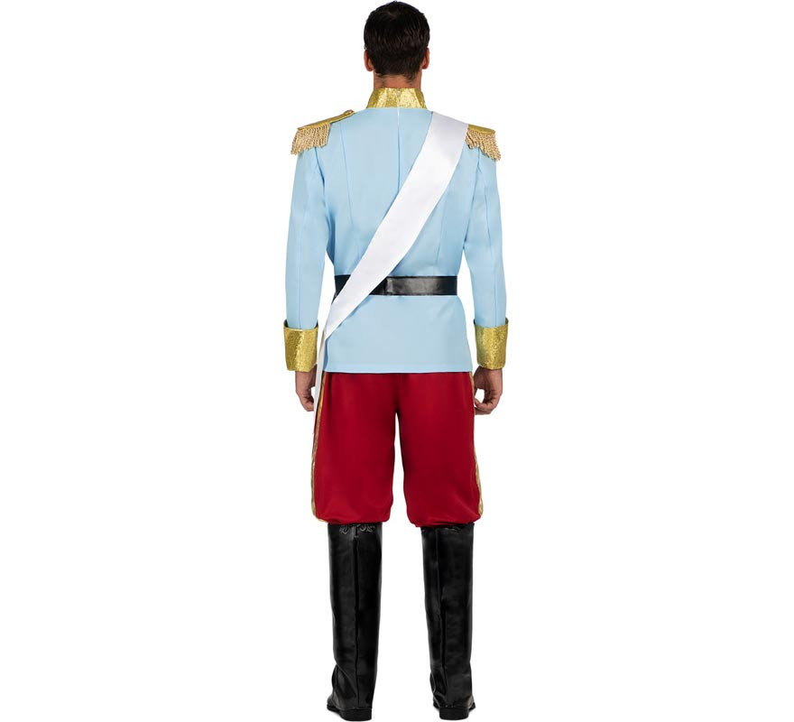 Sky Blue Prince Fairytale Costume for Men-B