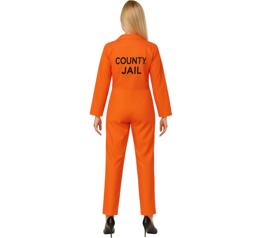 Fato de Prisioneira Laranja para Mulheres-B