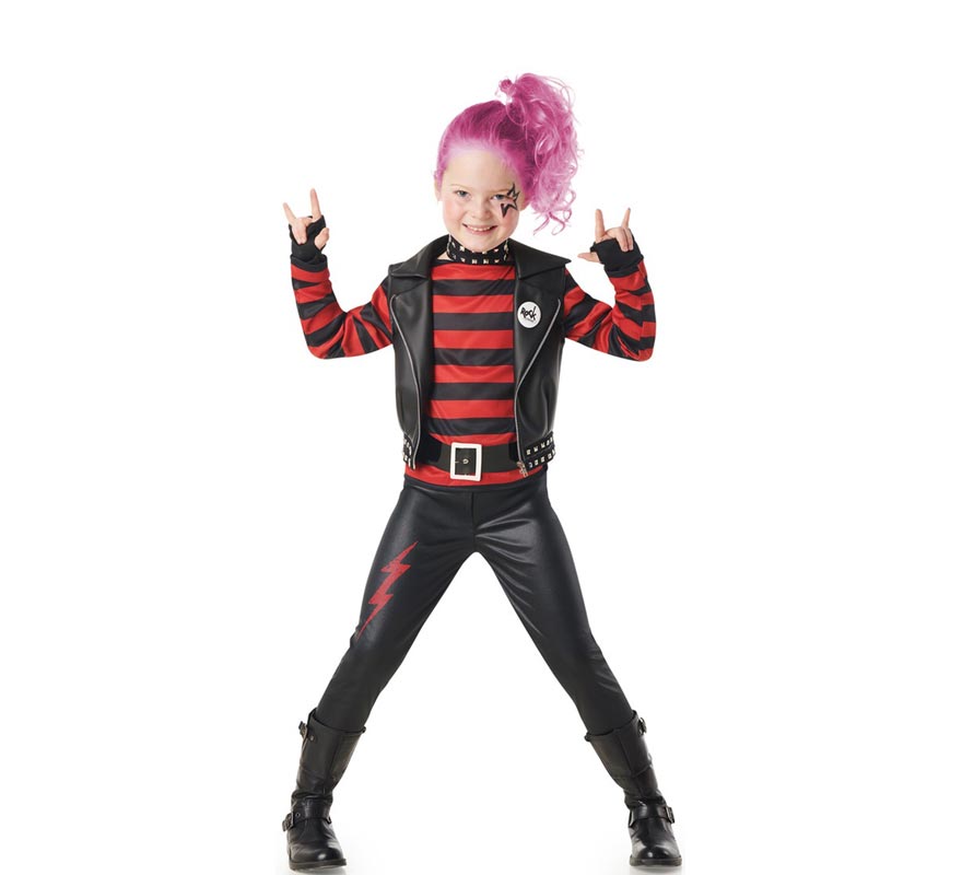 Fato punk listrada para crianças-B