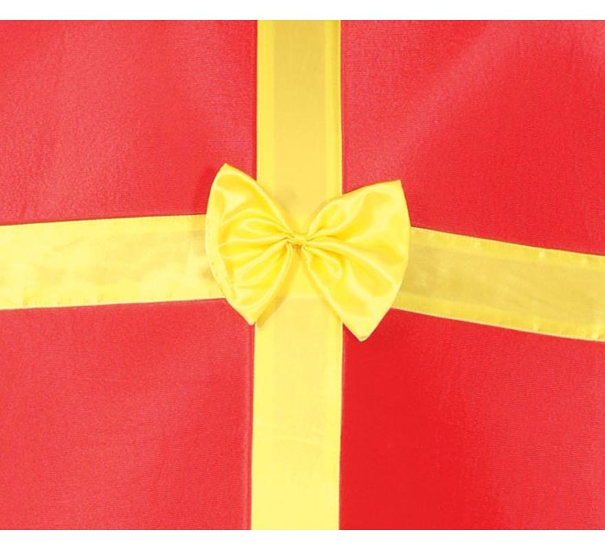 Red Gift Costume with Gold Ribbon for Adults-B