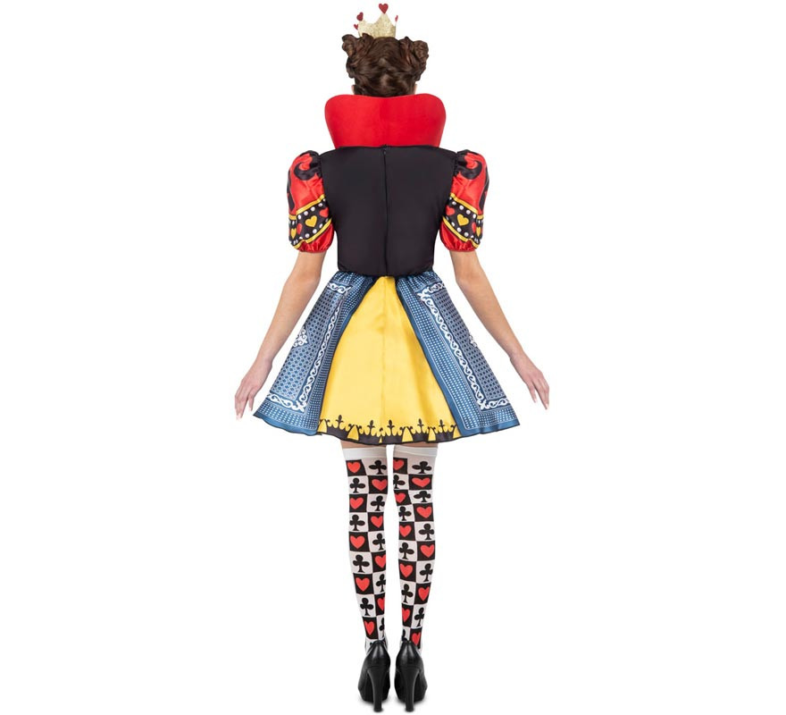 Queen of Hearts costume with tights for women-B