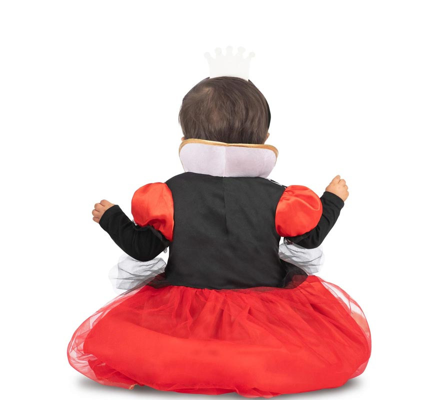 Red Hearts Queen Costume with Headband for Baby Girls-B