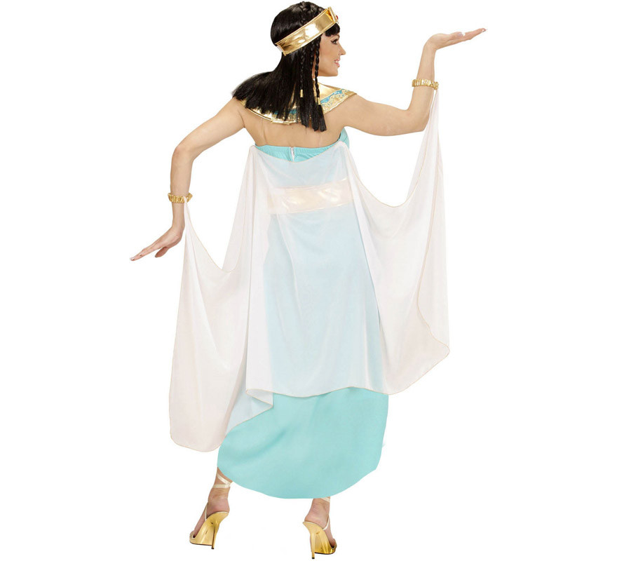 Blau und Gold Ägyptische Königin Kostüm für Damen-B