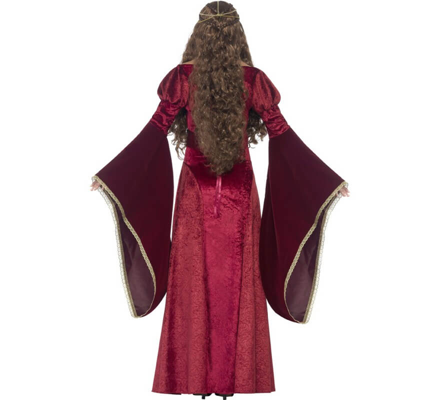 Disfraz de Reina Medieval Burdeos para mujer-B