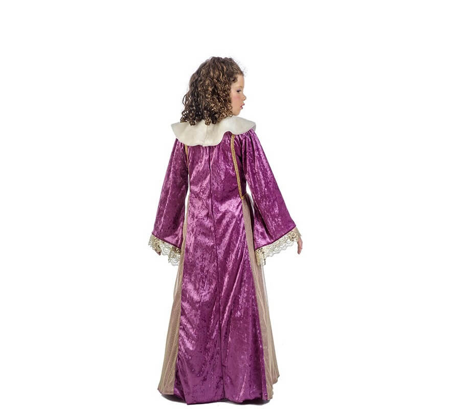 Disfraz de Reina Medieval Leonor para niña-B
