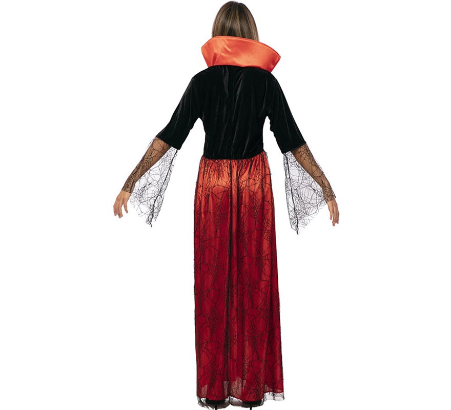 Costume rosso da regina vampira antica per donna-B