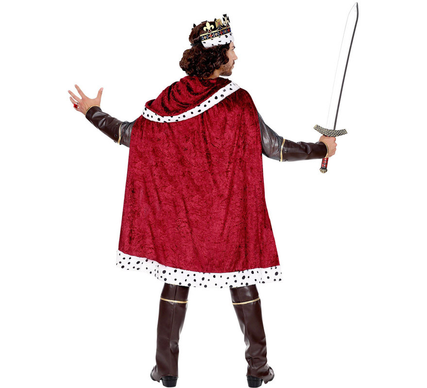 Disfraz de Rey de Guerreros Medieval para hombre-B