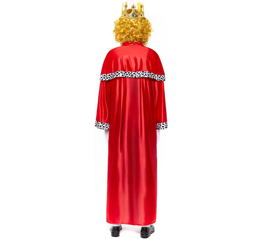 Disfraz de Rey Mago roja para hombre-B