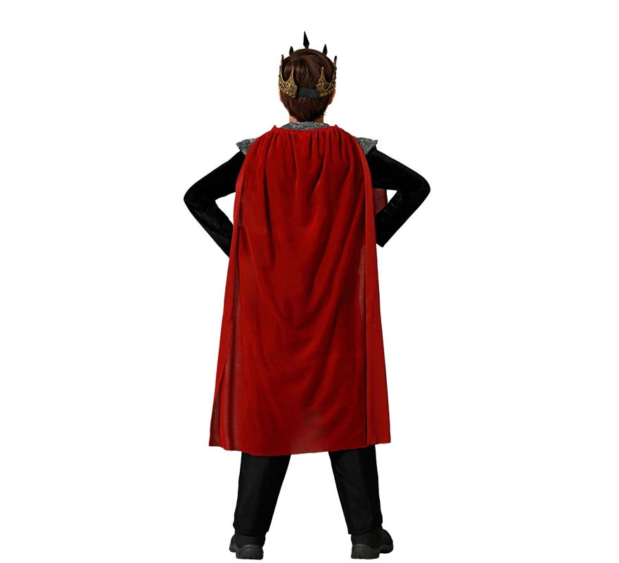 Costume da Re Medievale rosso per bambino-B