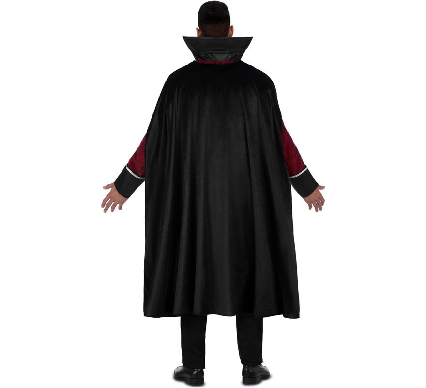 Dark burgundy Vampire King costume for men-B