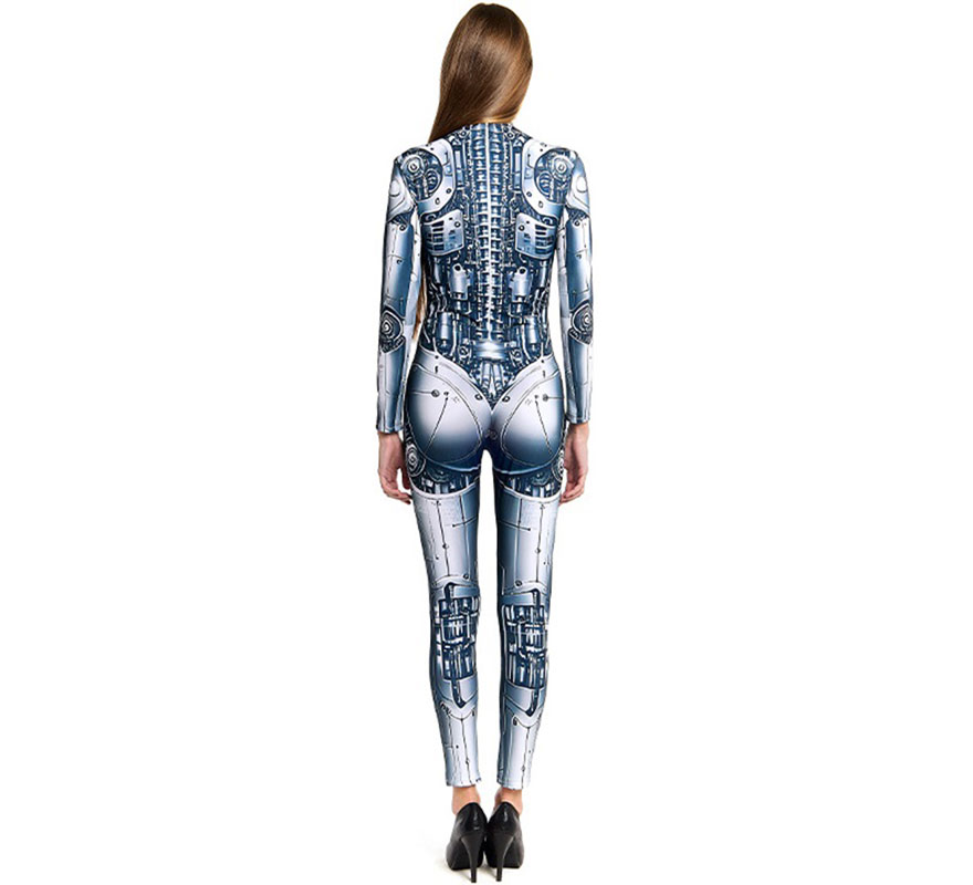 Fato de robô ciborgue para mulheres-B
