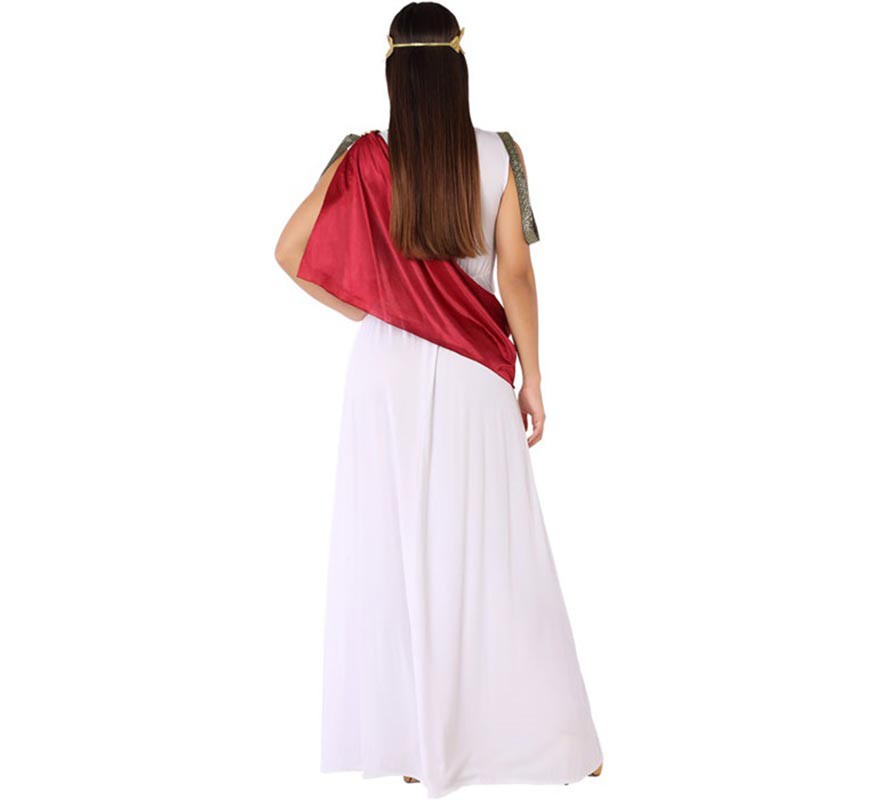 Disfraz de Romana Blanca con capa para mujer-B