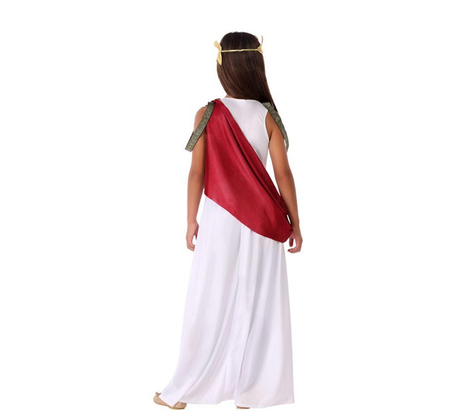 Disfraz de Romana Blanca con capa para niña-B