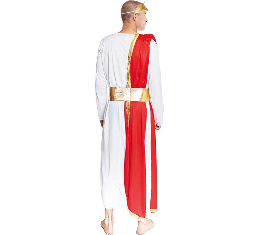 Elegante costume romano bianco per uomo-B