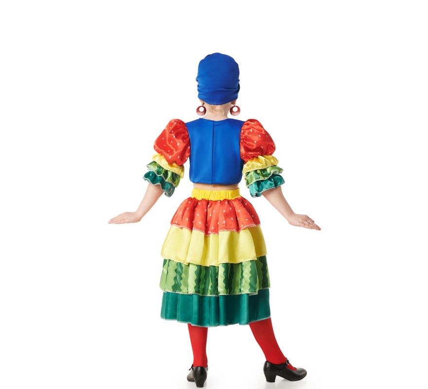 Fato de Rumbera Caribenha para menina-B Fato de Rumbera Caribenha para menina-B