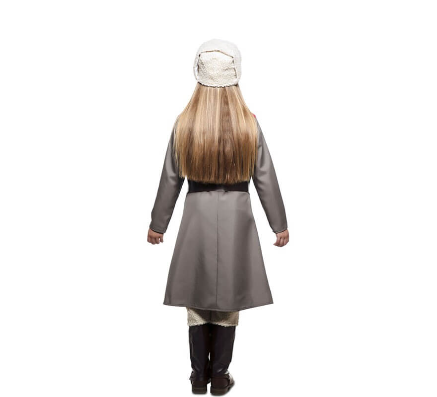 Costume russo grigio per bambina-B