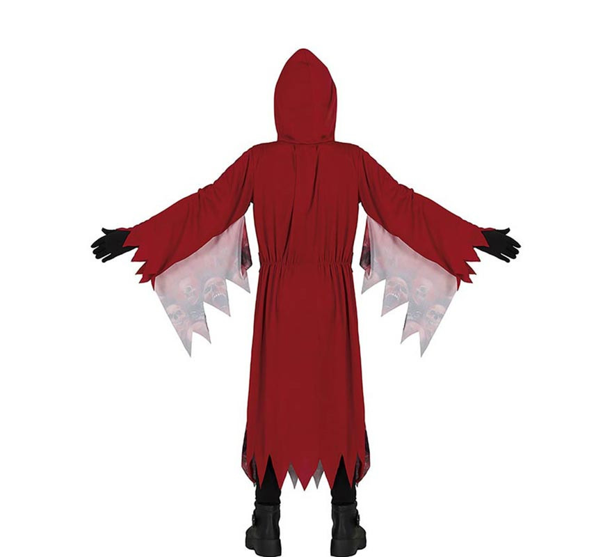 Déguisement Faucheuse Enfant Halloween - Costume Avec Faux, Lunettes Brillantes Et Gants