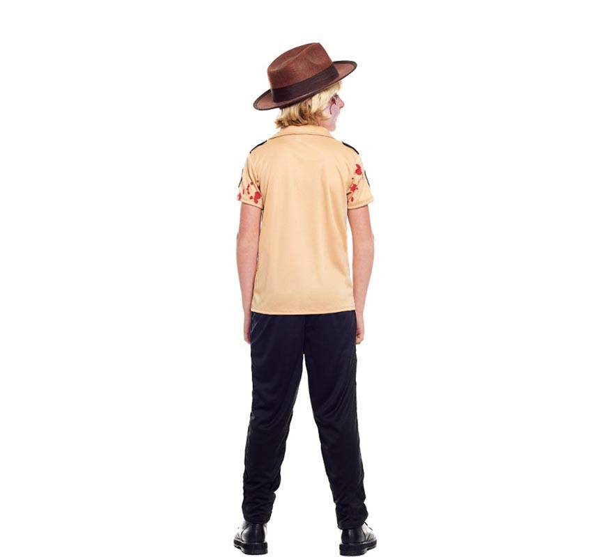 Costume Da Prigioniero Zombie Per Bambino – Completo Con Top, Pantaloni E Cappello, Per Halloween