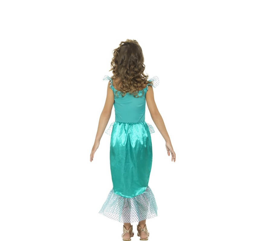 Disfraz de Sirena Verde para niña-B