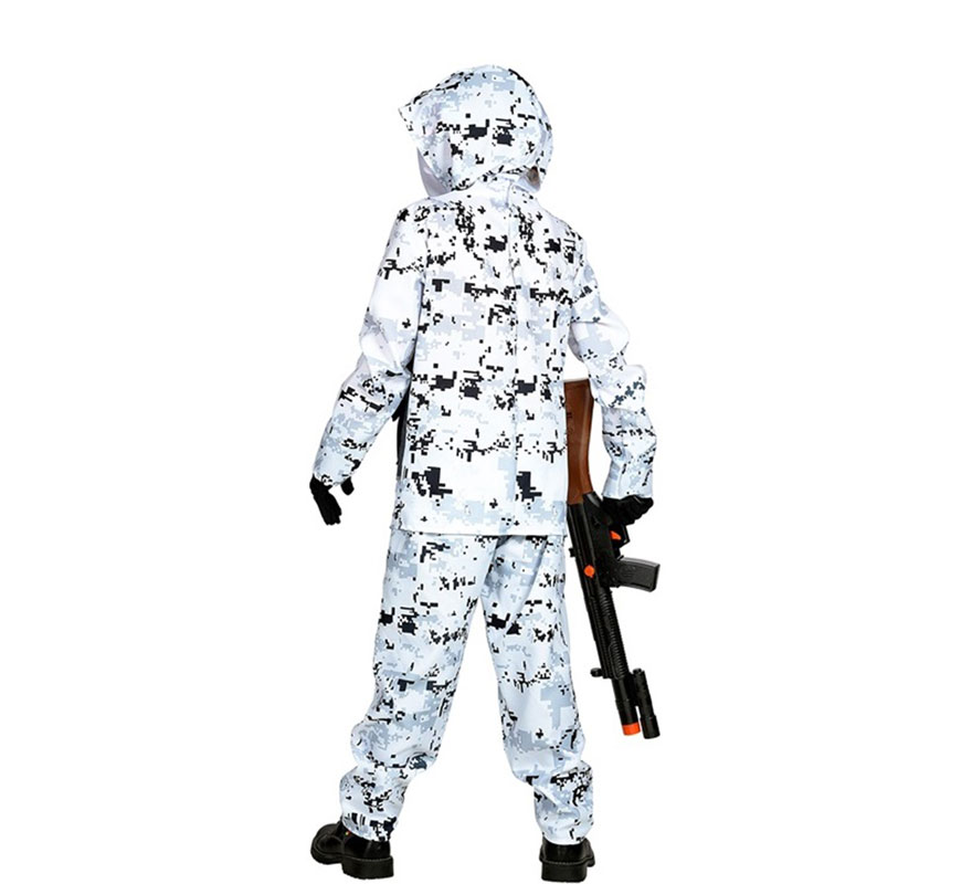 Special Forces Arctic Soldier Costume for Boys-B