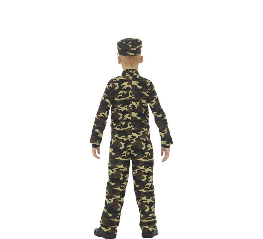 Disfraz de Soldado Camuflaje para niño-B
