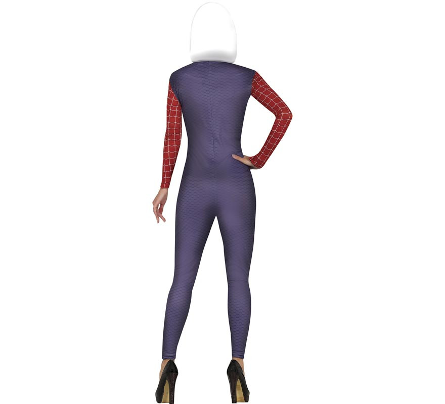 Costume de super-héroïne arachnide à capuche pour femme-B