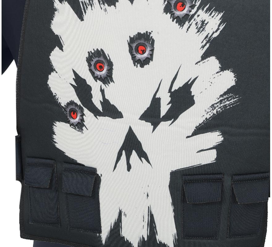 Men's Punisher Superhero Costume-B