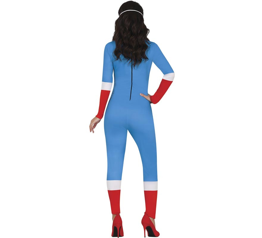 Disfraz de Superheroína Capitana Azul para mujer-B