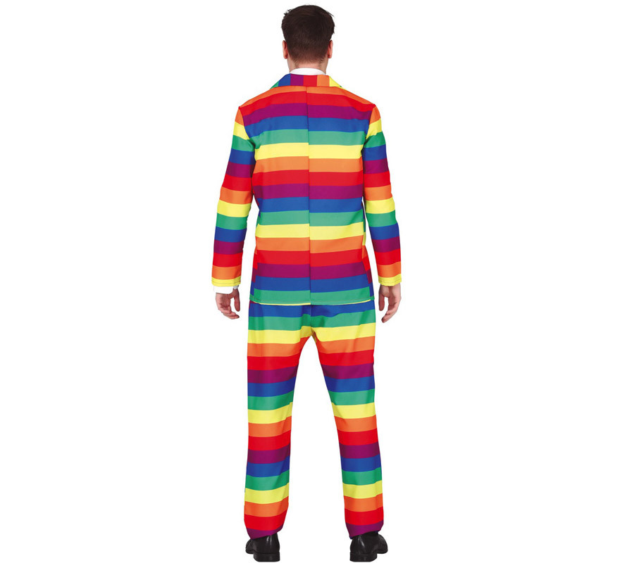 Regenbogen Anzug Kostüm für Herren-B