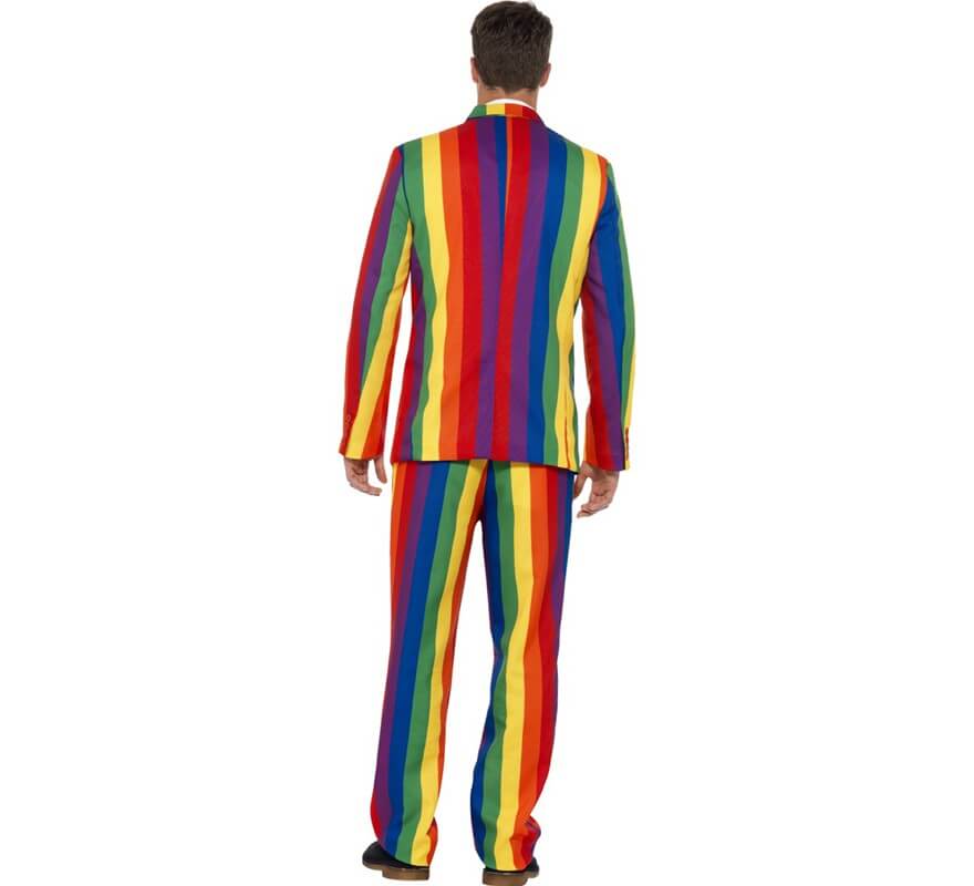 Lustiges Regenbogen Kostüm Kostüm für Herren-B