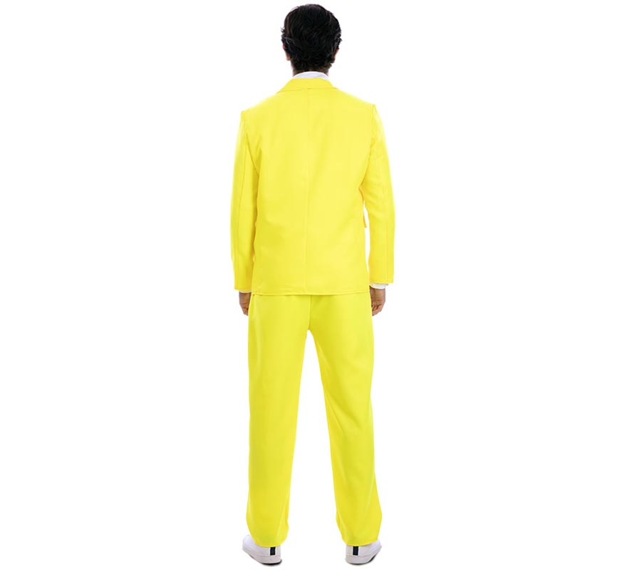 Men's Yellow Neon Suit Costume-B