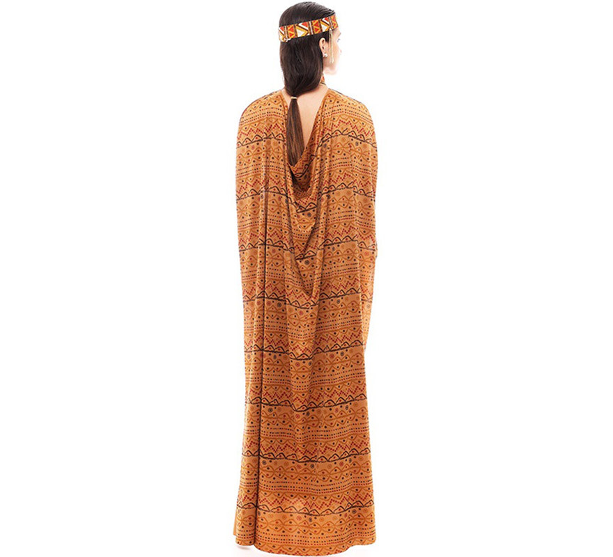 Disfraz de Tribal Africana amarillo y marrón para mujer-B