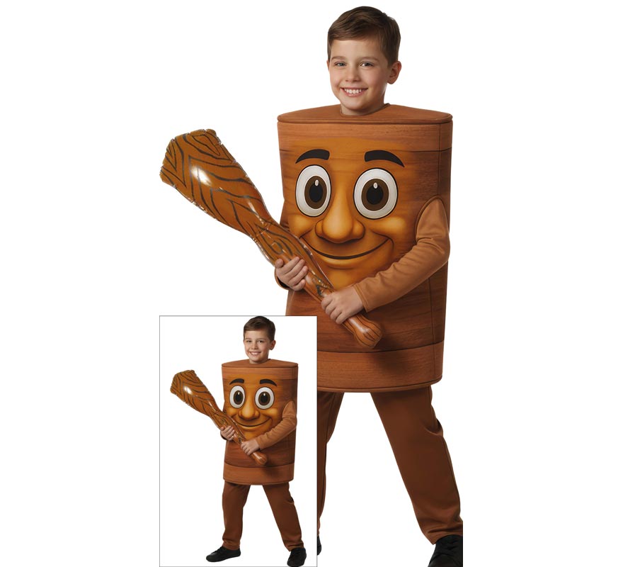 Tung -Kostüm Tung Sahur für Kinder-B