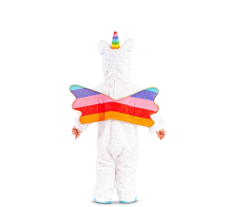 Disfraz de Unicornio multicolor con alas para bebé-B