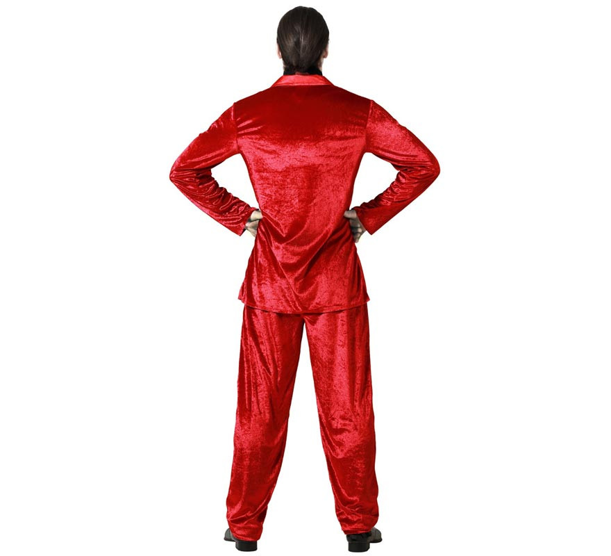 Costume de vampire élégant rouge pour homme-B