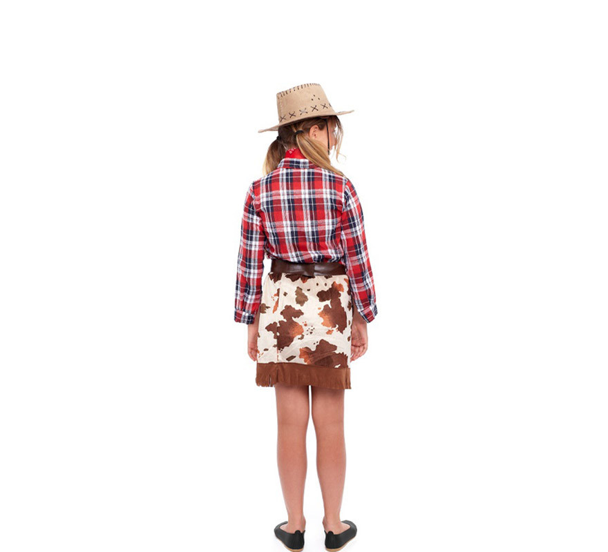 Old West Cowgirl Kostüm für Mädchen-B