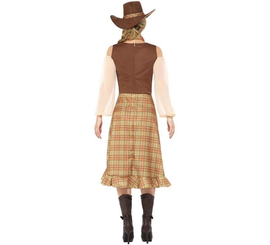 Braunes Cowgirl Kostüm für Damen-B