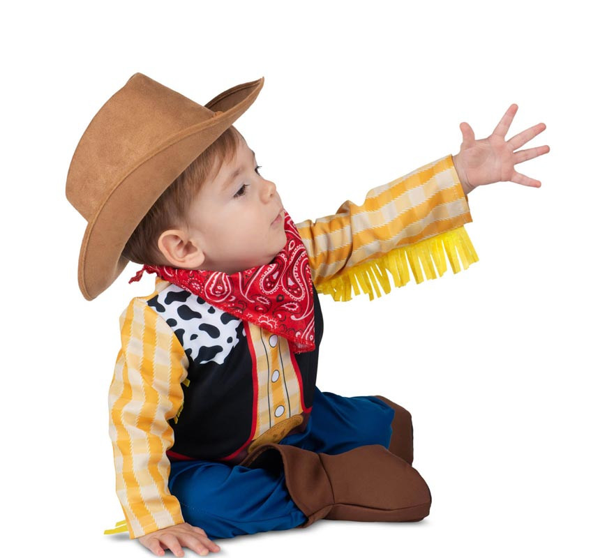 Cowboy costume with hat for babies and children-B