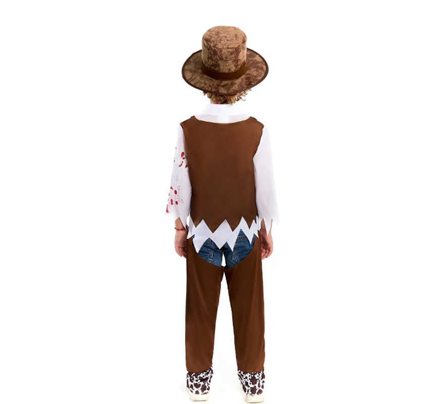Zombie Cowboy Costume for Boys-B