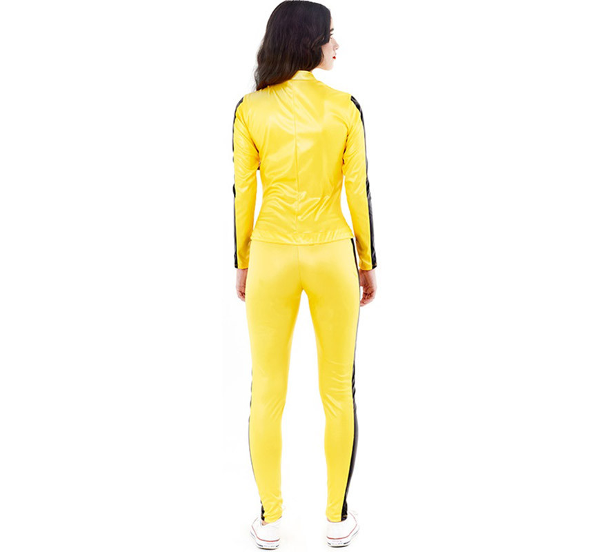 Costume da spadaccino Avenger giallo per donna-B