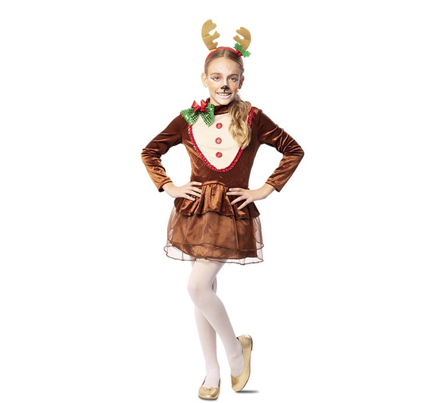 Reindeer Dress Costume for Girls-B