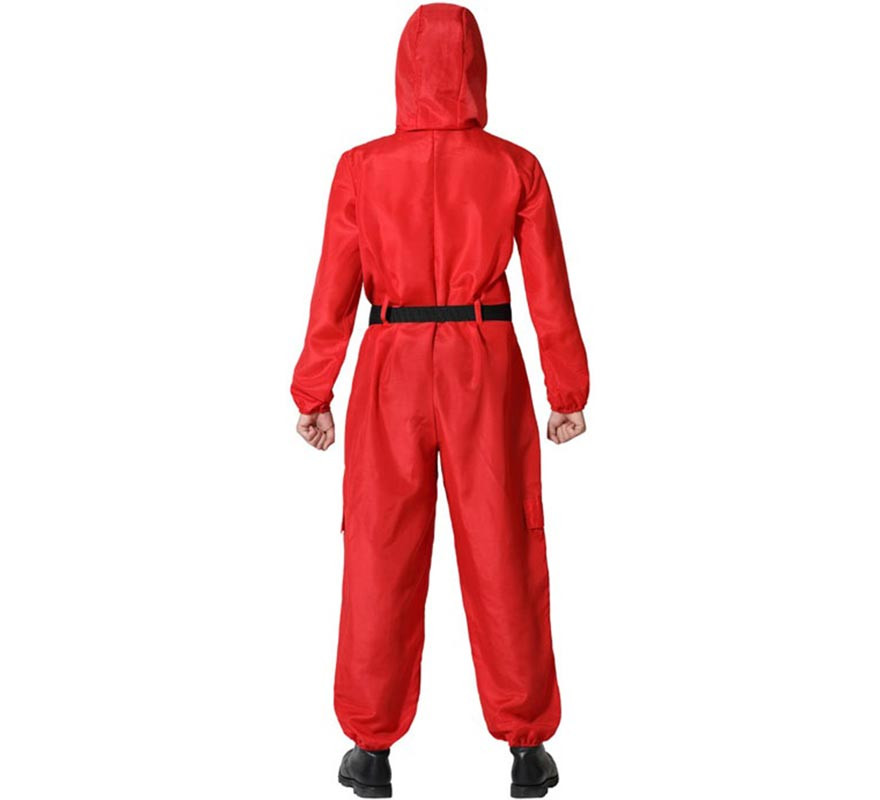 Adult Red Jumpsuit Complicit Vigilante Costume-B