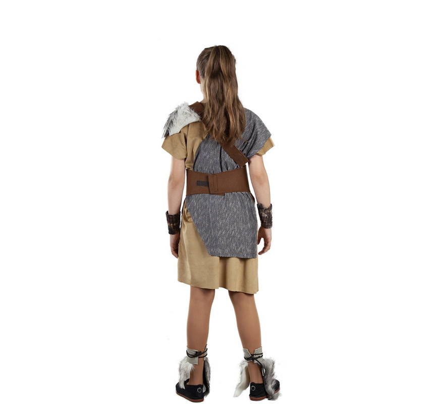 Disfraz de Vikingo Gris para niña-B