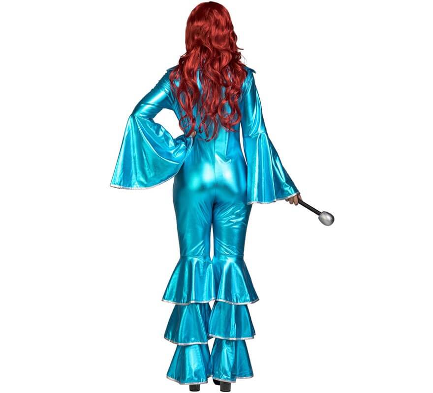 Türkisfarbenes Disco Kostüm für Damen-B