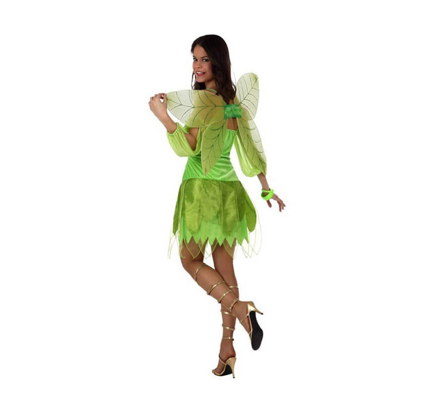 Green Autumn Fairy Kostüm für Damen-B