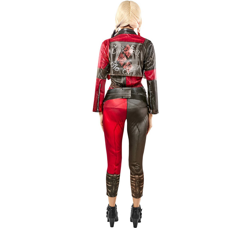 Elaborar Catastrófico Tendencia Disfraz Harley Quinn Escuadrón Suicida 2 Negro y Rojo para Mujer